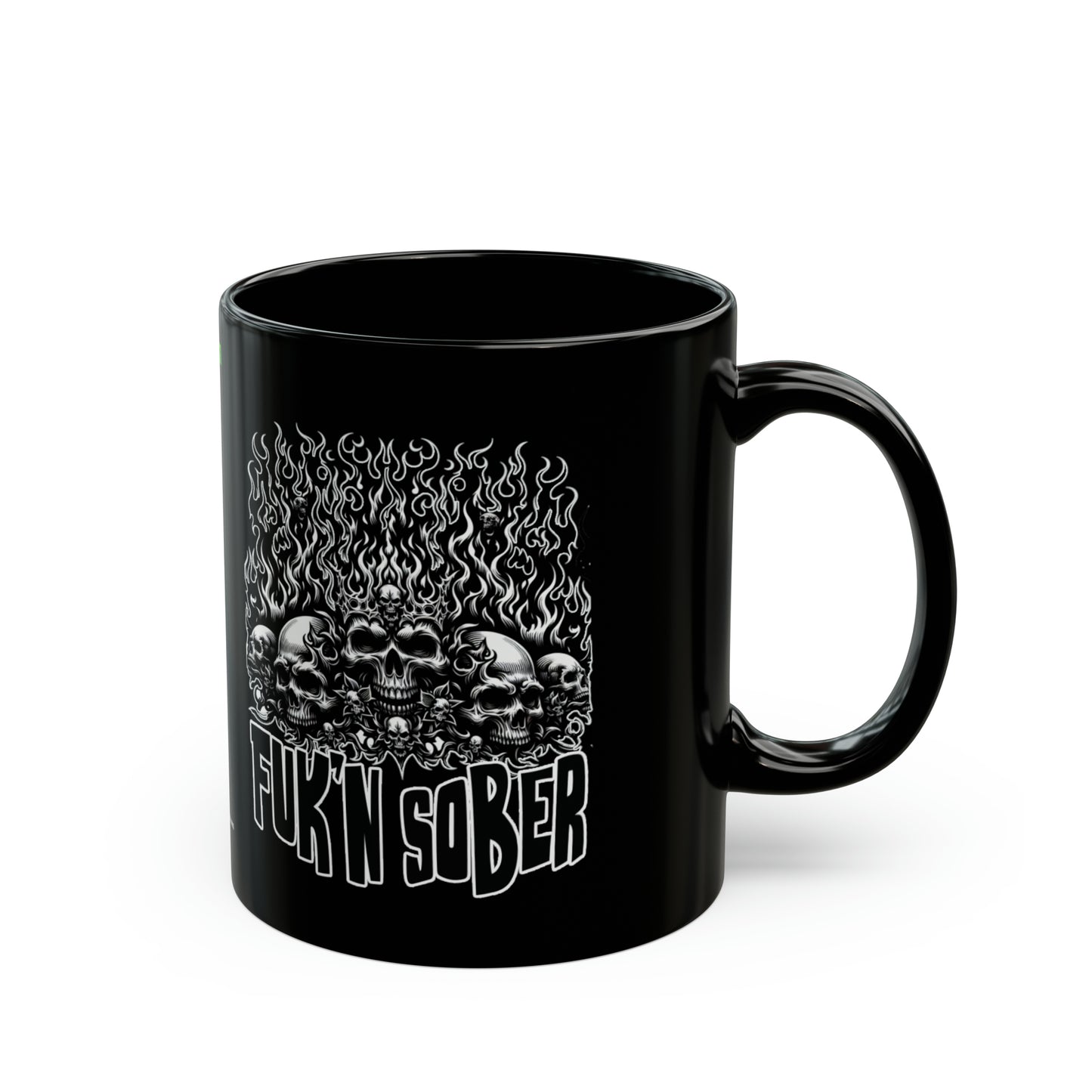 Fuk'n Sober Black Mug (11oz, 15oz)