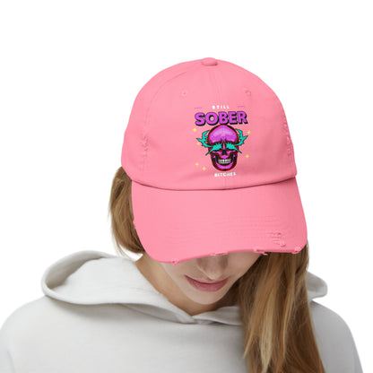 Still Sober Bitches Unisex Distressed Cap