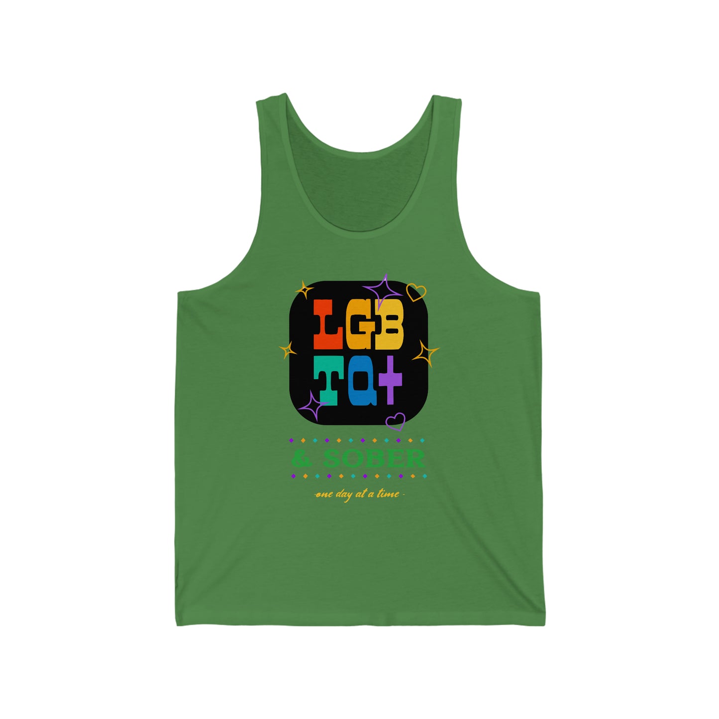 LGBT+ and Sober Unisex Jersey Tank