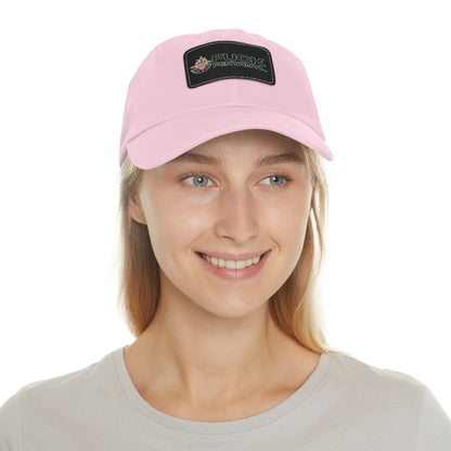 Fuck Fentanyl baseball cap with Leather Patch (Rectangle)