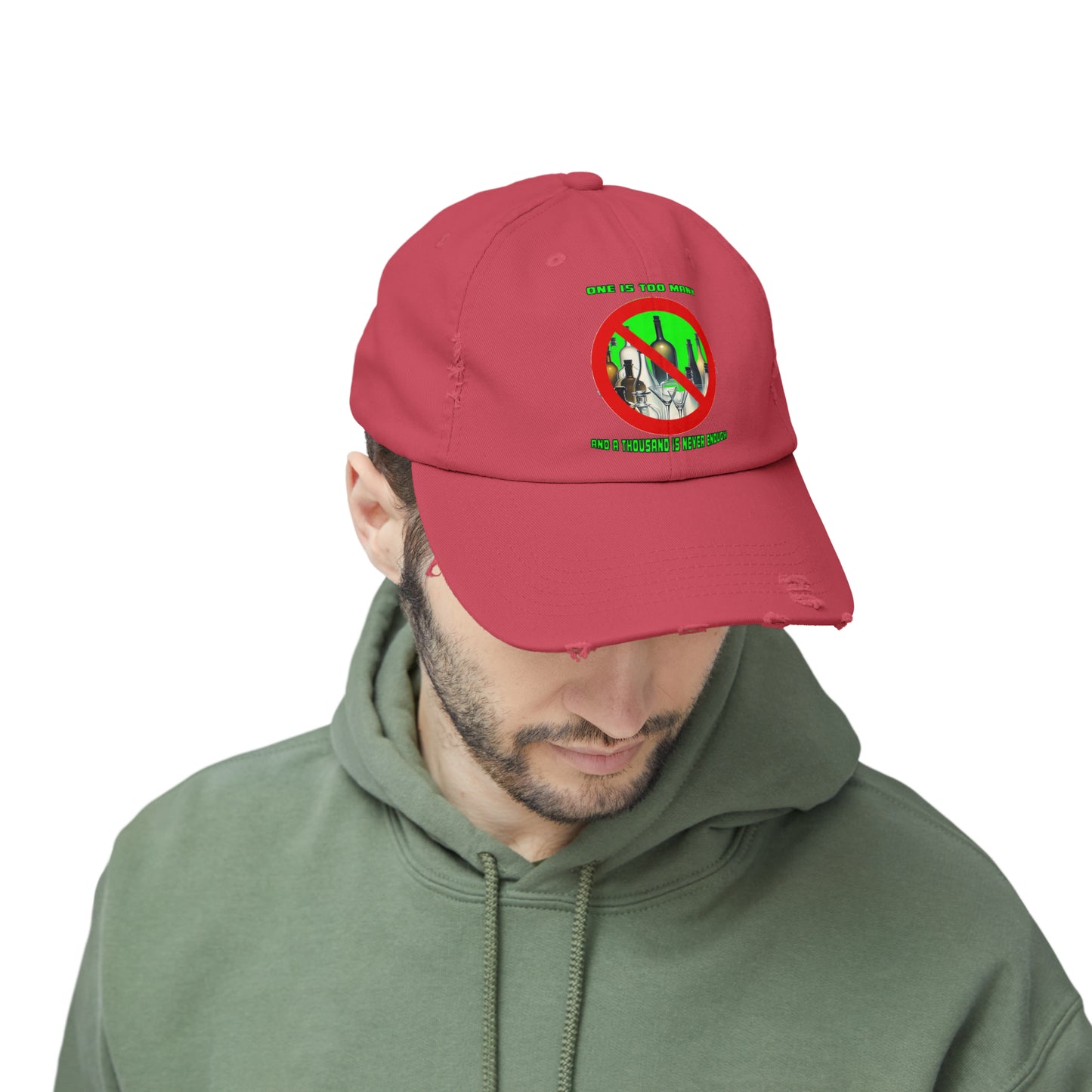 One is Too Many Unisex Distressed Cap