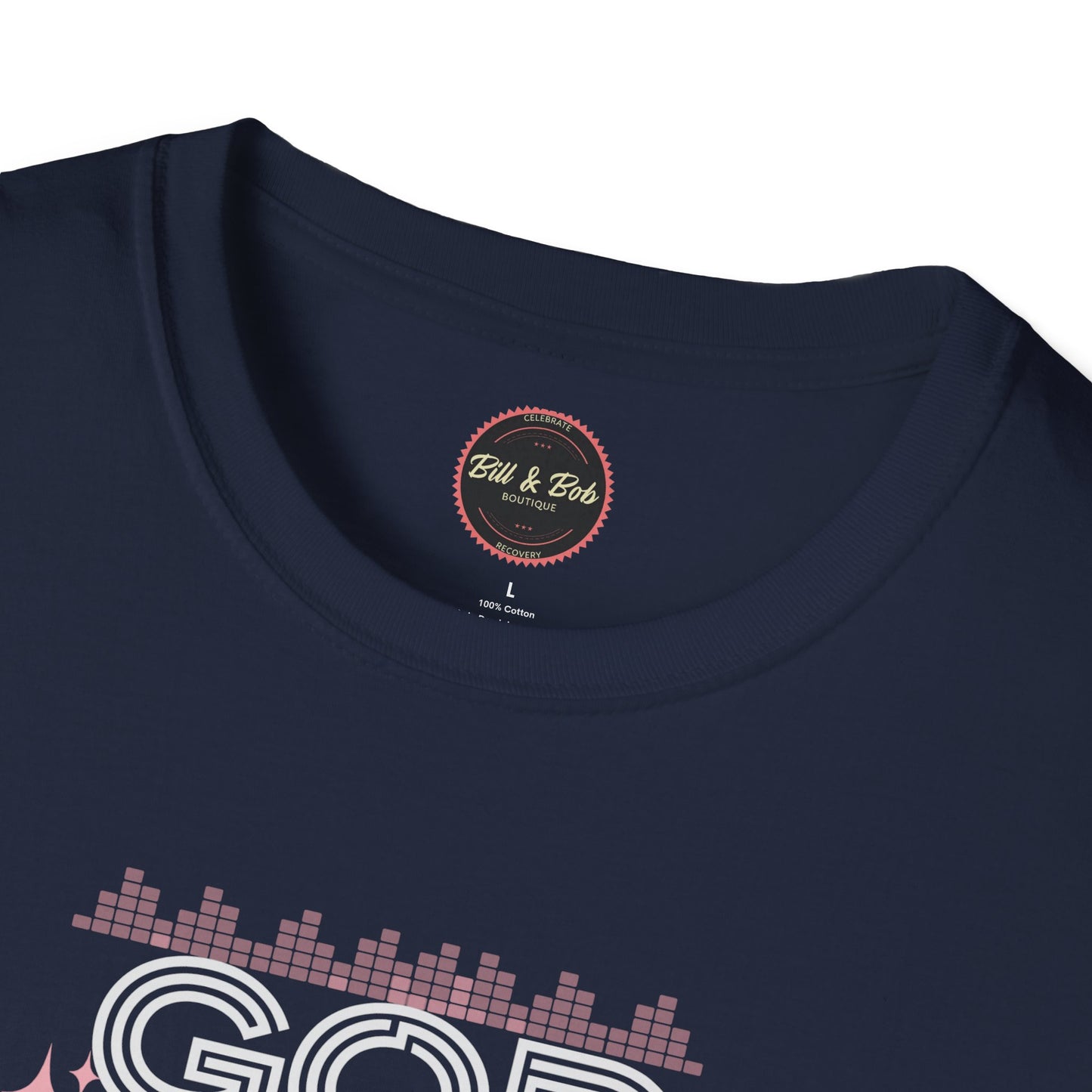 God is in the Pause Unisex Softstyle T-Shirt