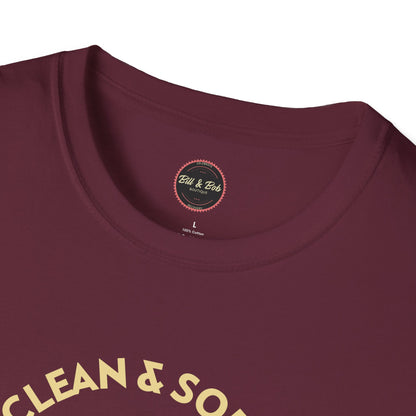 Clean and Sober by the Grace of God Unisex Softstyle T-Shirt