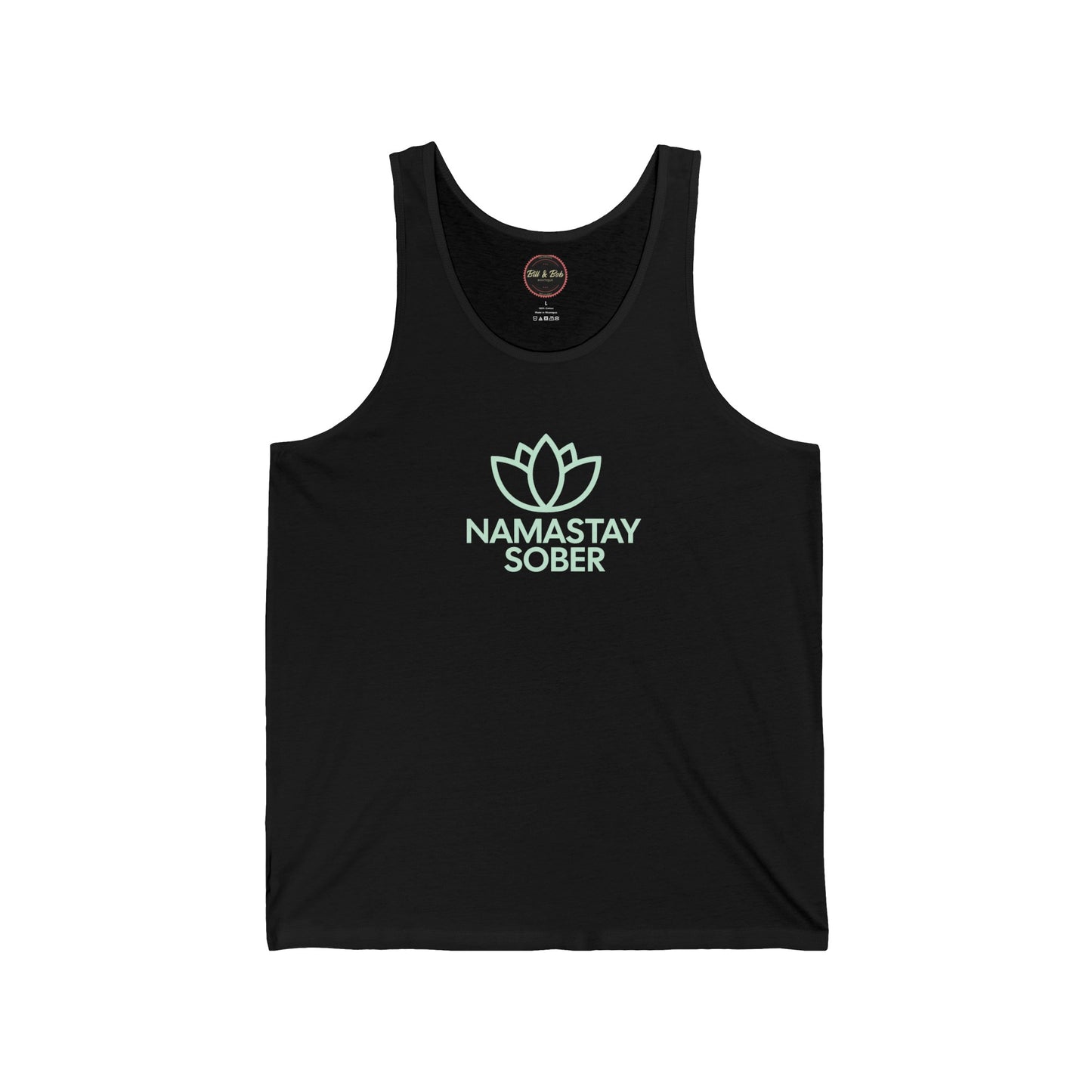 Namastay Sober Unisex Jersey Tank