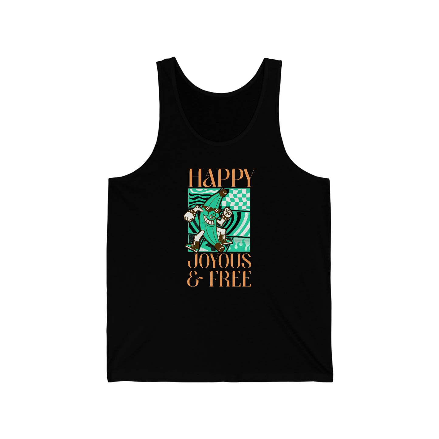 Happy Joyous and Free Unisex Jersey Tank