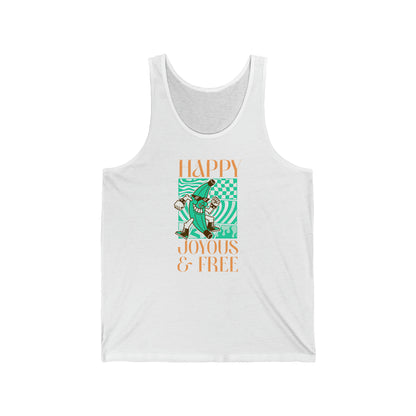 Happy Joyous and Free Unisex Jersey Tank