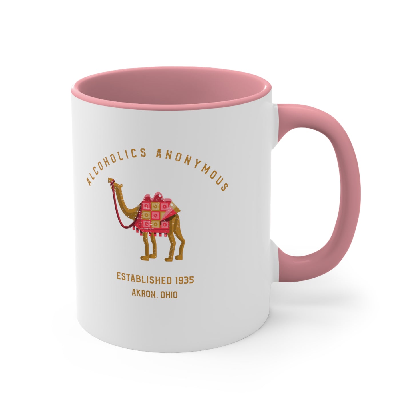 Alcoholics Anonymous AA Camel Accent Coffee Mug, 11oz