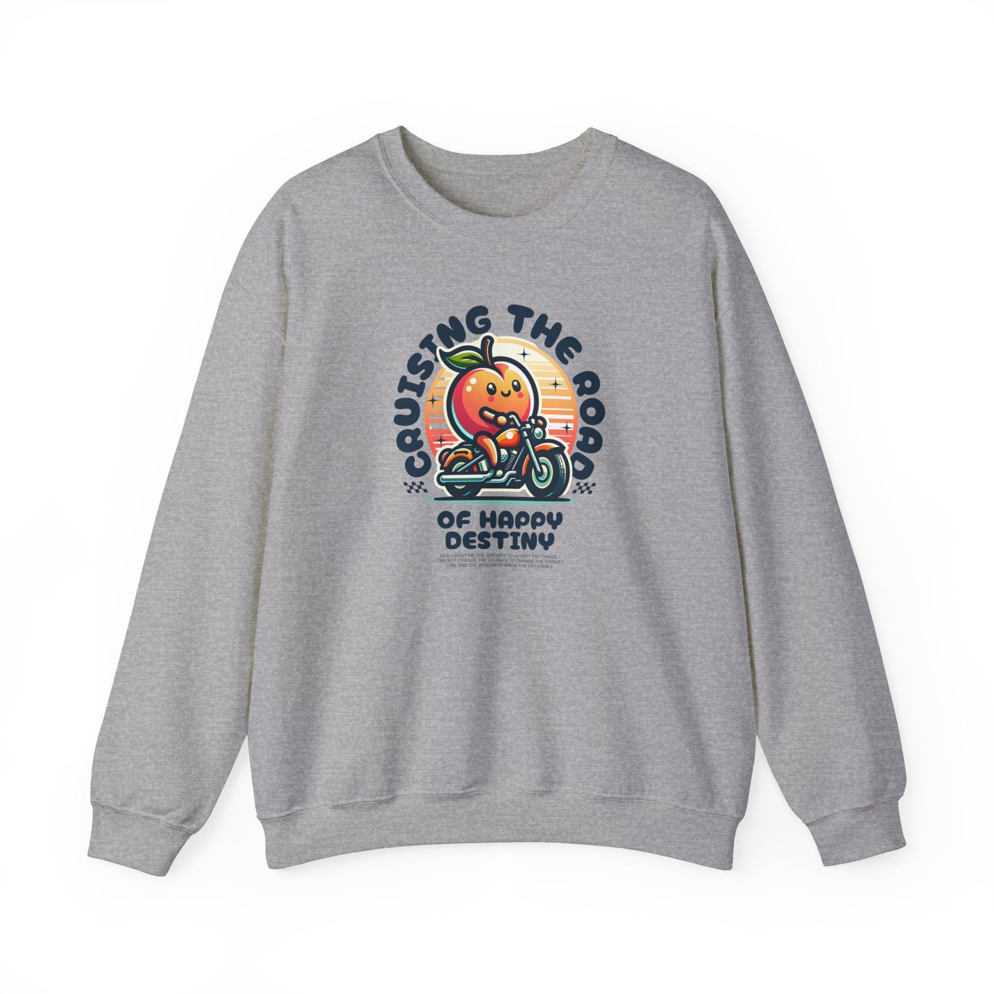 Cruising the Road of Happy Destiny Unisex Heavy Blend™ Crewneck Sweatshirt