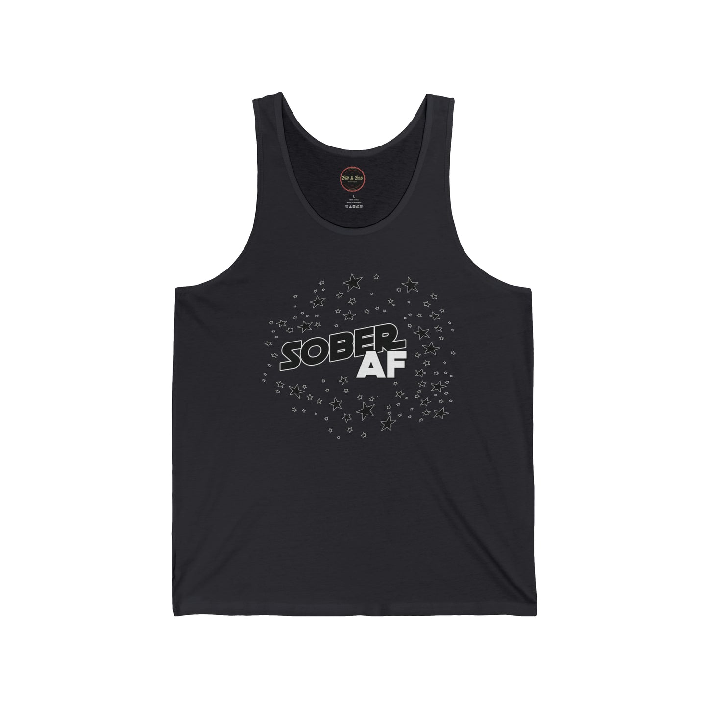 Sober AF Unisex Jersey Tank