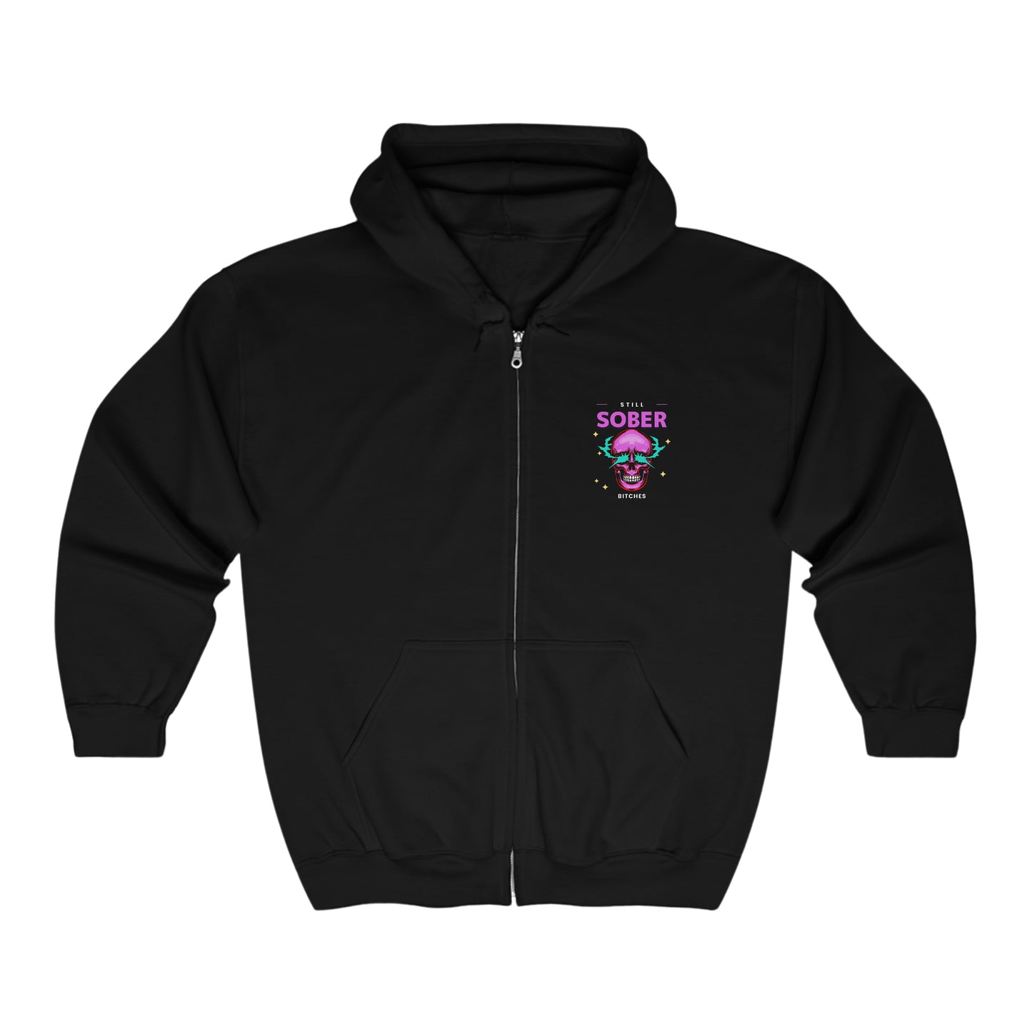 Still Sober Unisex Heavy Blend™ Full Zip Hooded Sweatshirt