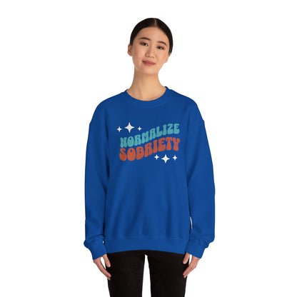 Normalize Sobriety Unisex Heavy Blend™ Crewneck Sweatshirt