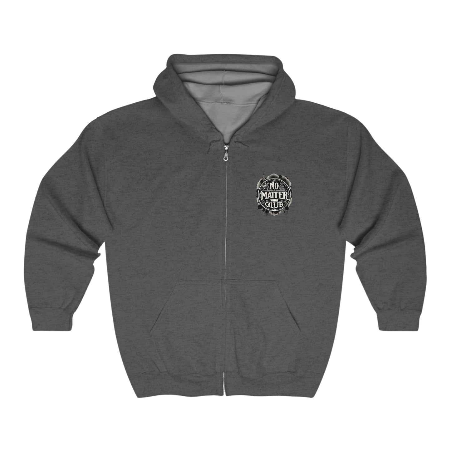 No Matter What Club Unisex Heavy Blend™ Full Zip Hooded Sweatshirt