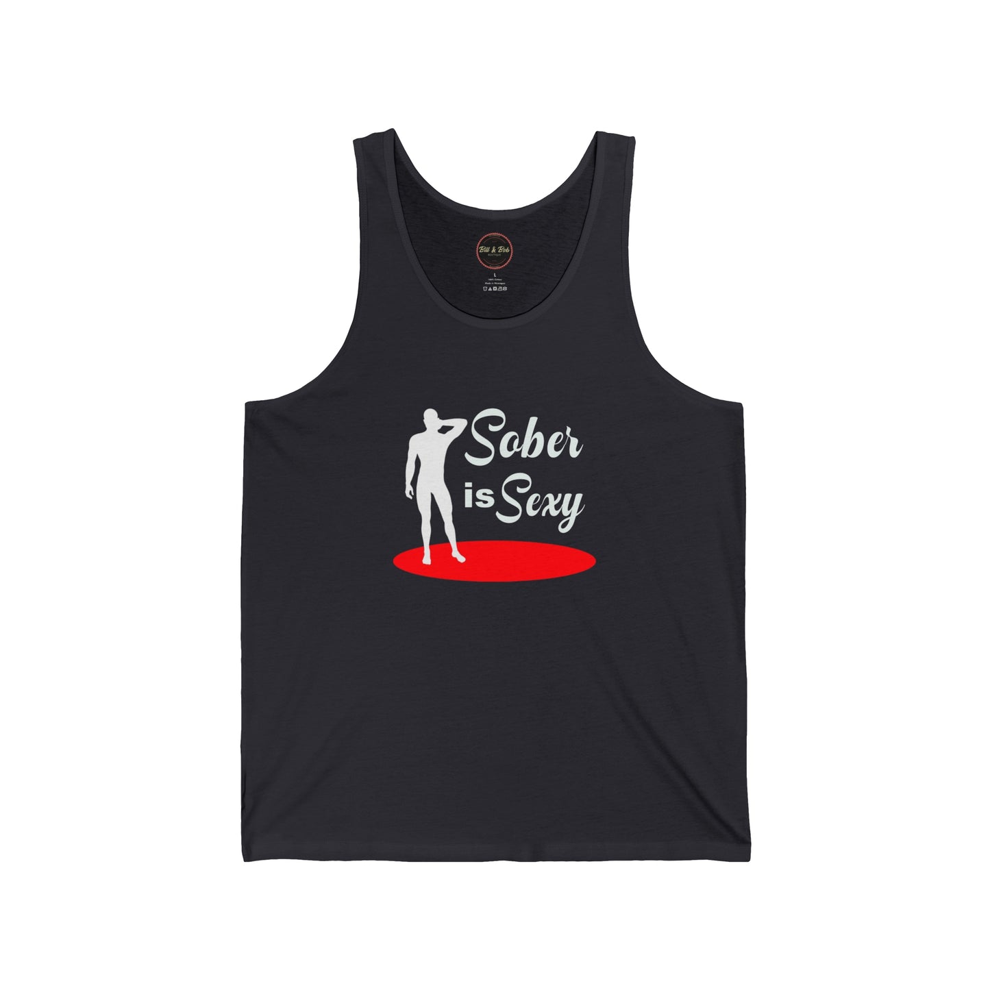 Sober is Sexy (male) Unisex Jersey Tank