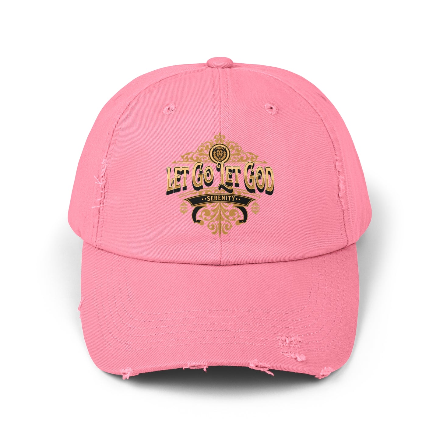 Let Go Let God Unisex Distressed Cap