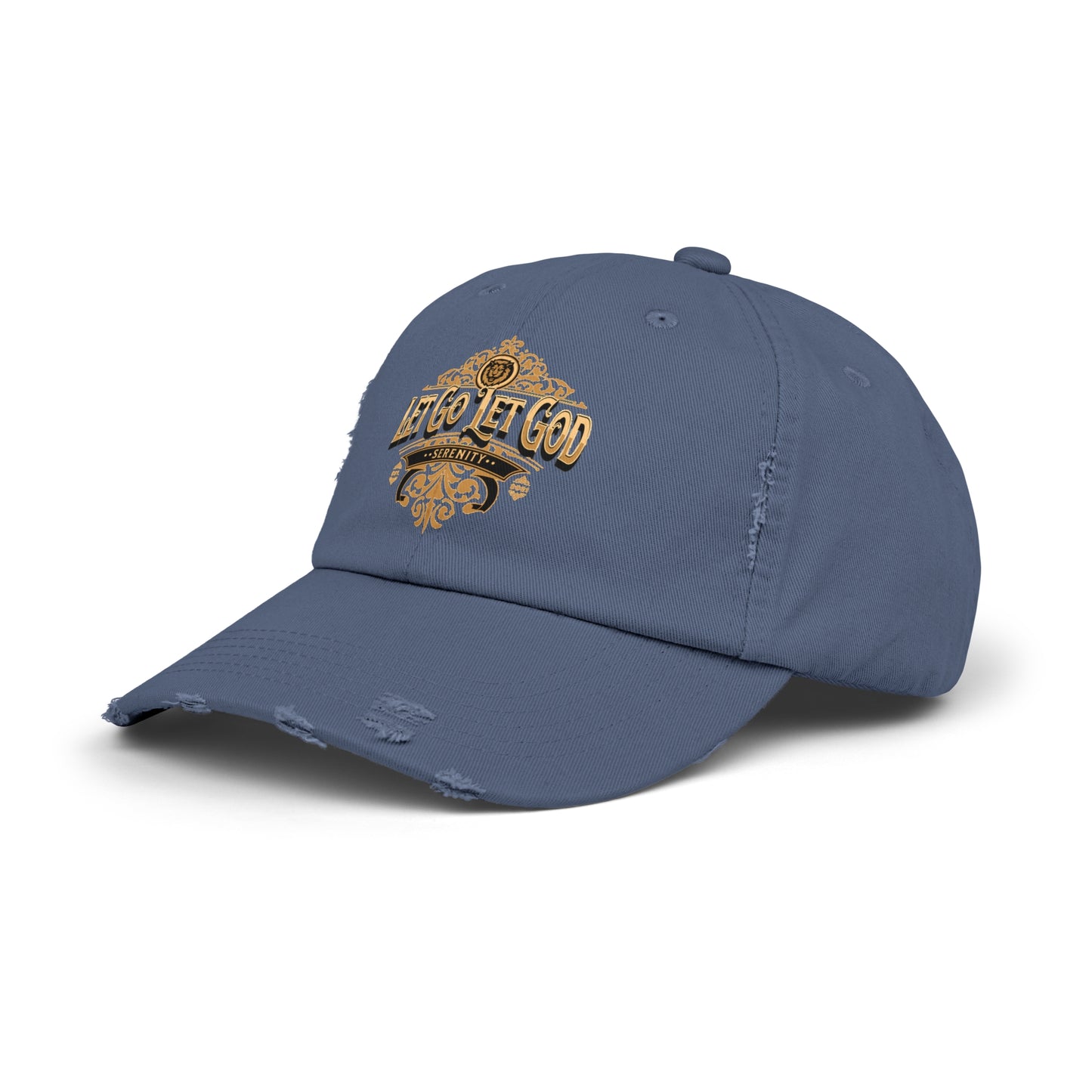 Let Go Let God Unisex Distressed Cap