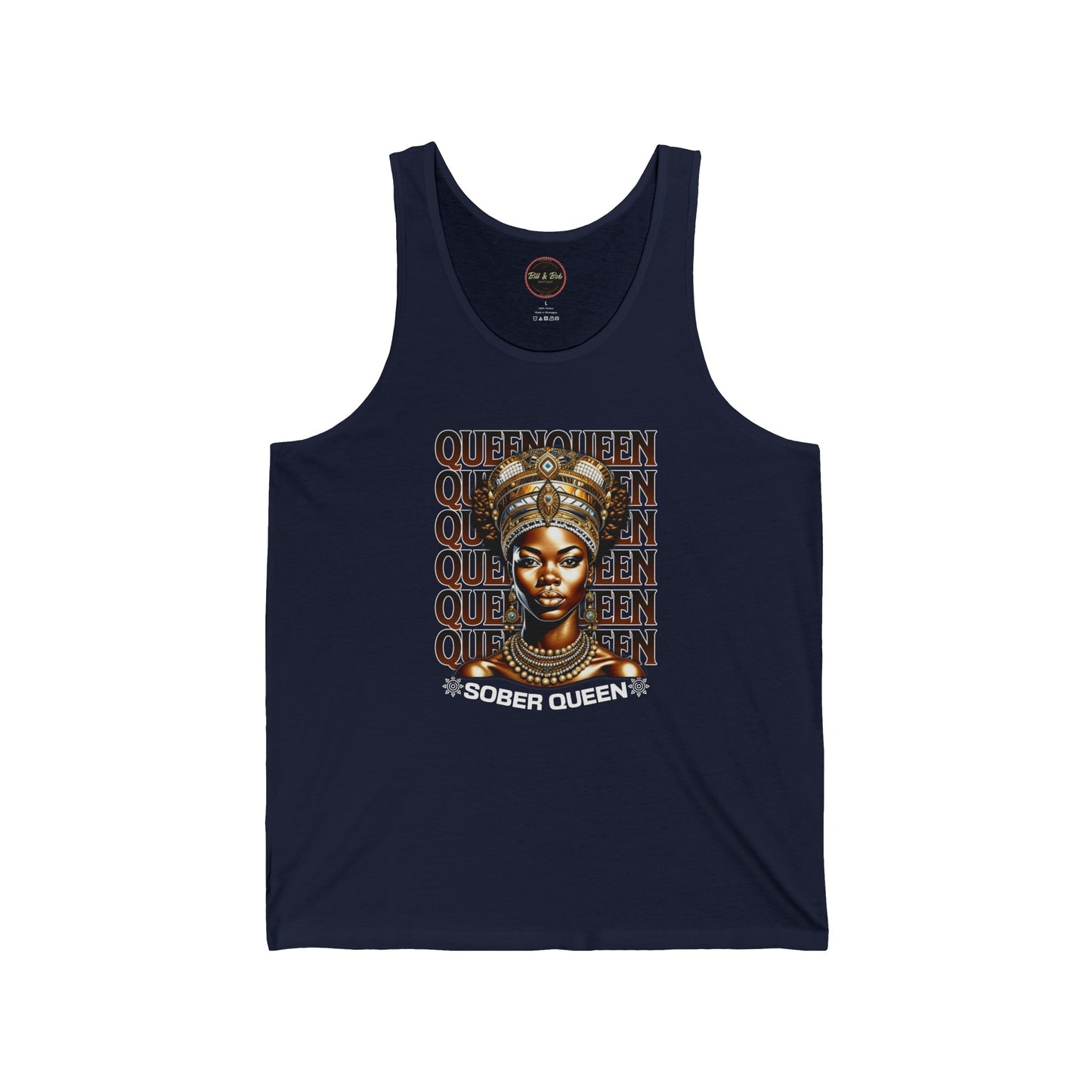 Sober Queen Unisex Jersey Tank