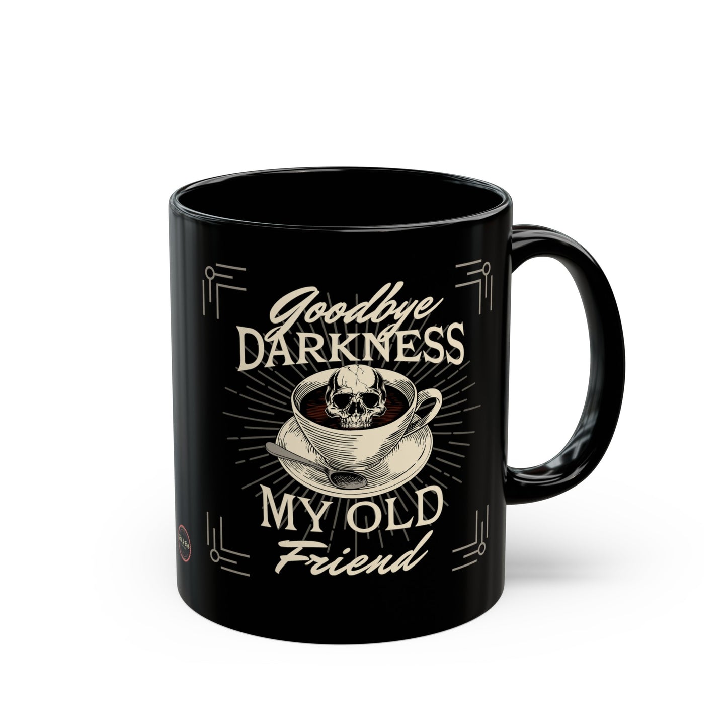 Goodbye Darkness Black Mug (11oz)