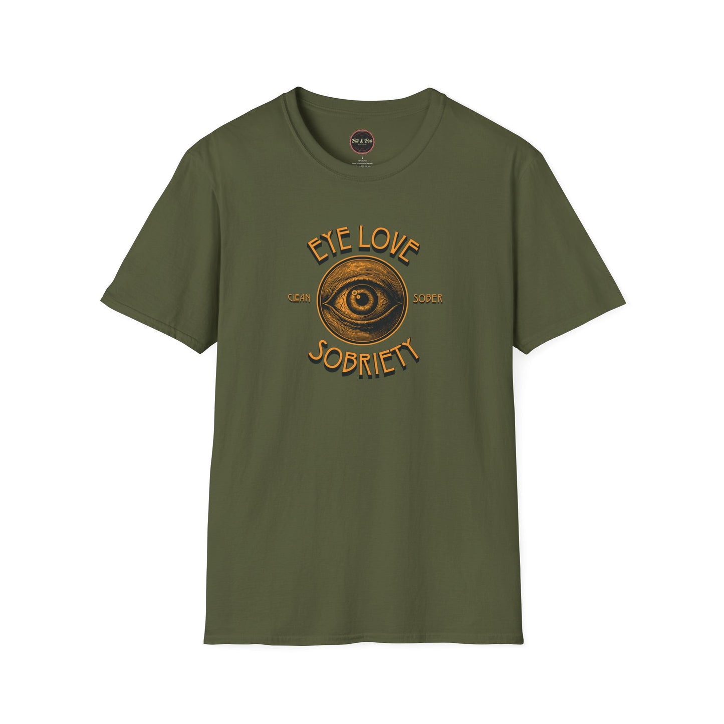 Eye Love Sobriety Unisex Softstyle T-Shirt