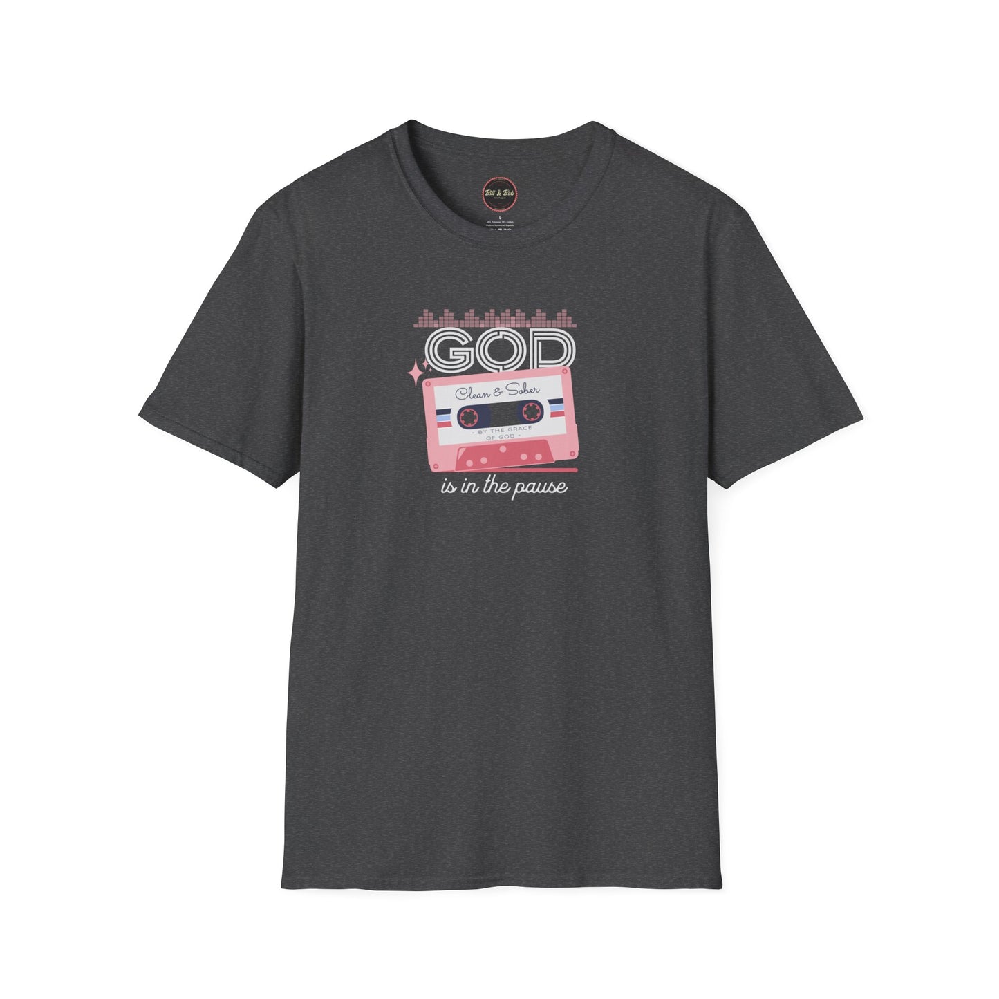 God is in the Pause Unisex Softstyle T-Shirt