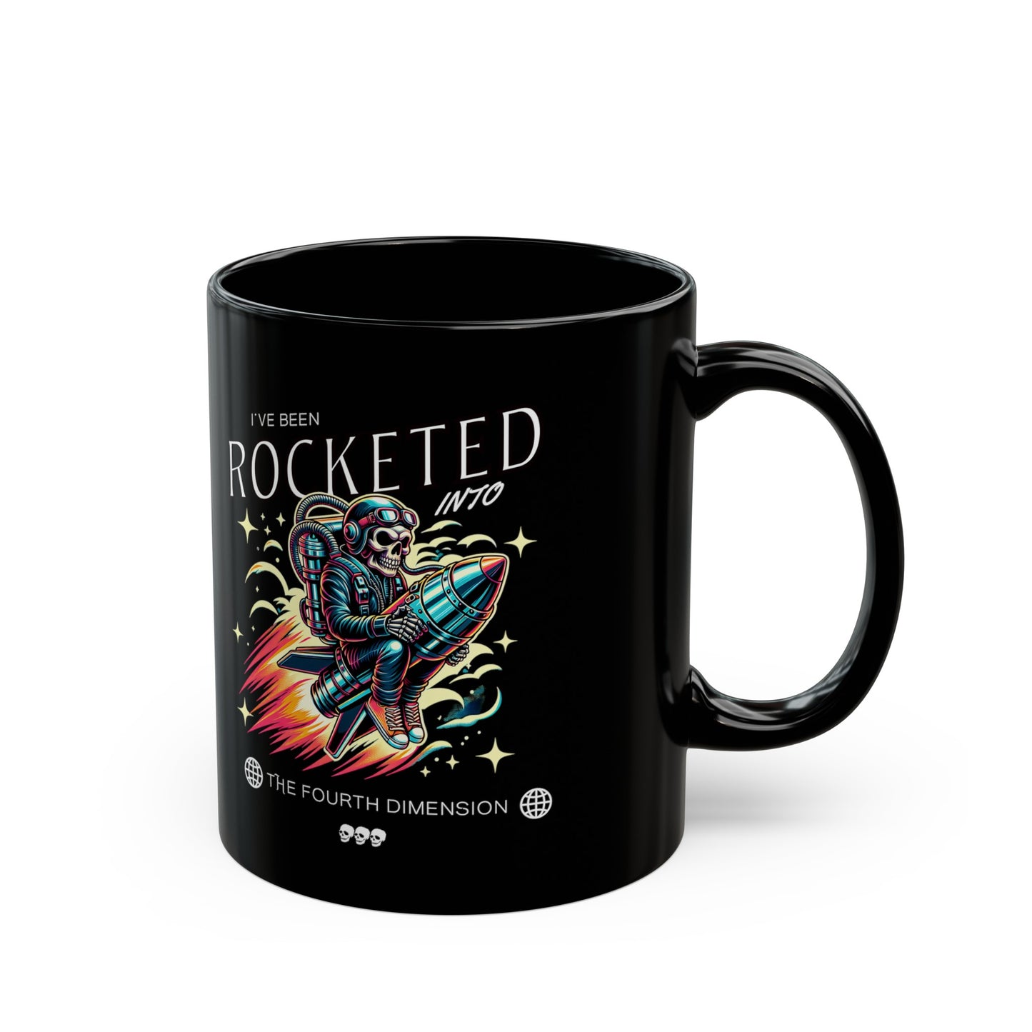 Rocketed Black Mug (11oz, 15oz)