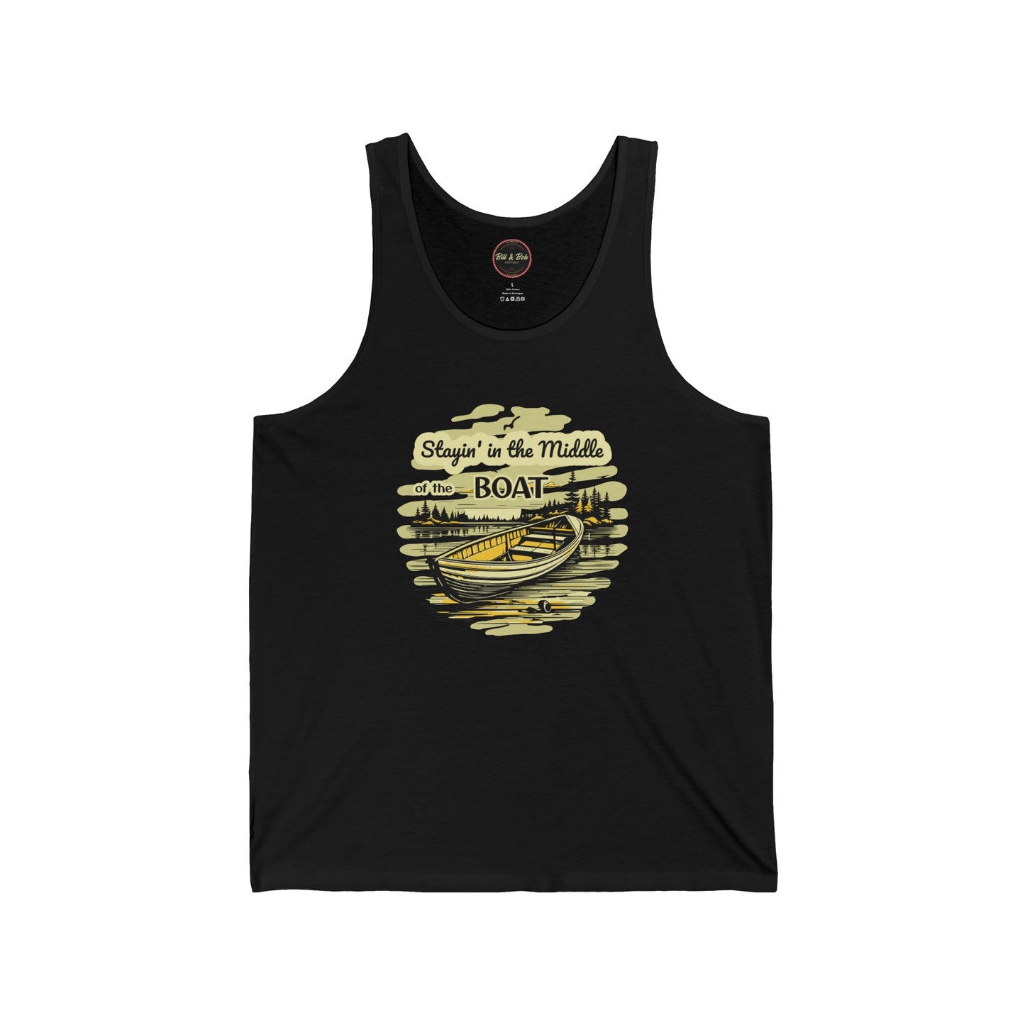 Middle of the Boat Unisex Jersey Tank