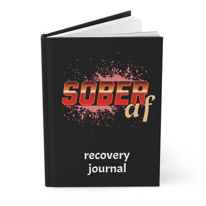 Sober AF Hardcover Journal Matte