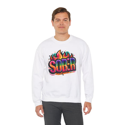 Sober Flames Unisex Heavy Blend™ Crewneck Sweatshirt