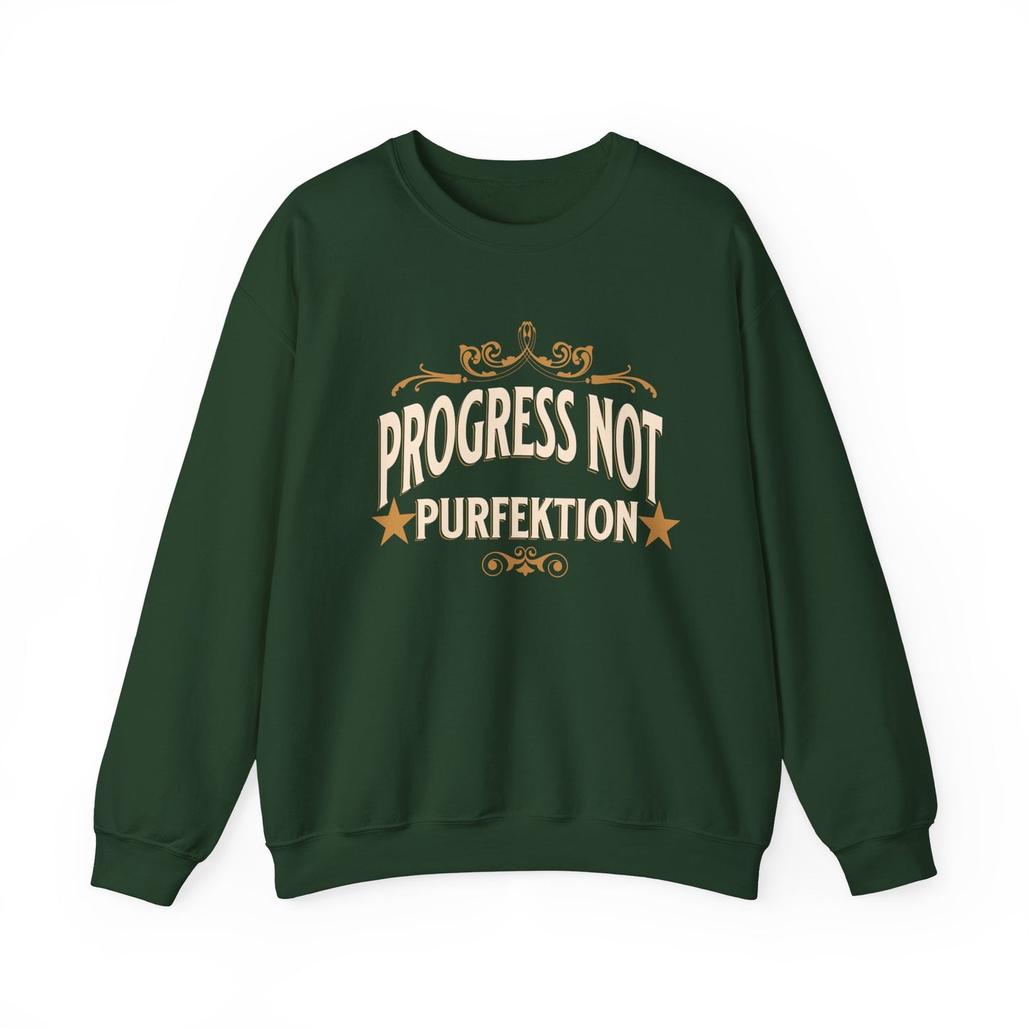 Progress Not Purfektion Fancy Unisex Heavy Blend™ Crewneck Sweatshirt