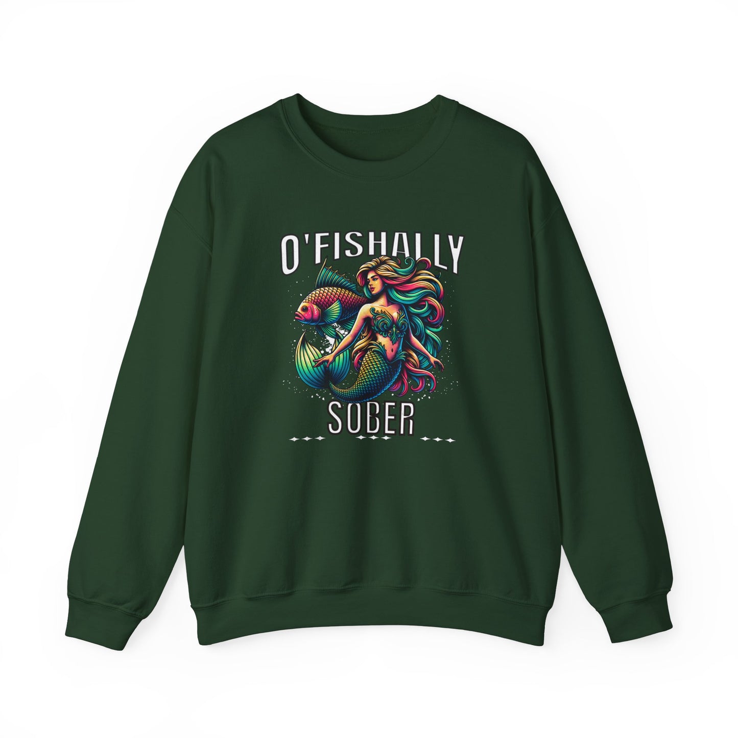 O'Fishally Sober Unisex Heavy Blend™ Crewneck Sweatshirt