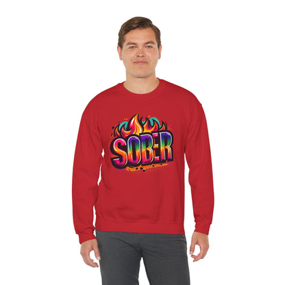 Sober Flames Unisex Heavy Blend™ Crewneck Sweatshirt