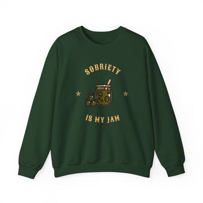 Sobriety is my Jam Unisex Heavy Blend™ Crewneck Sweatshirt