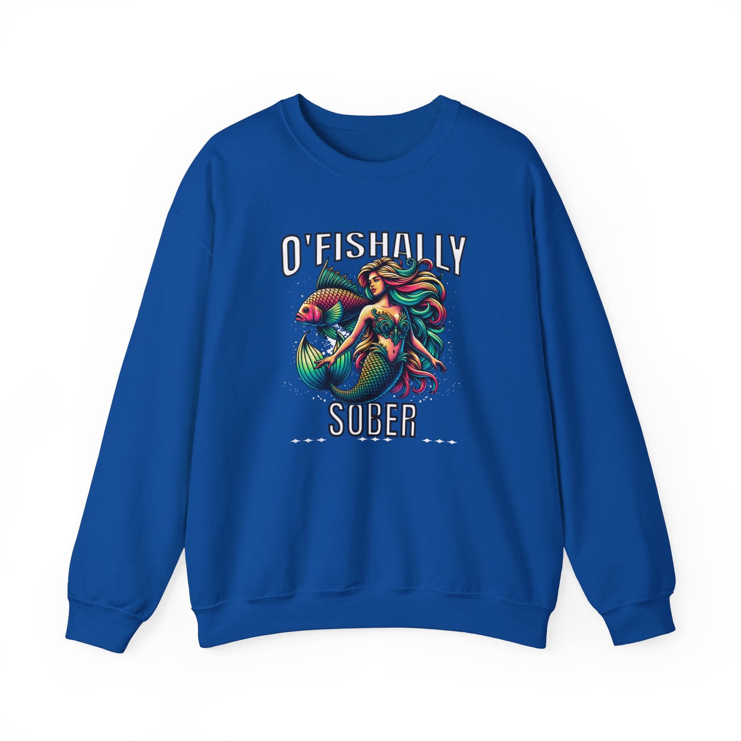 O'Fishally Sober Unisex Heavy Blend™ Crewneck Sweatshirt