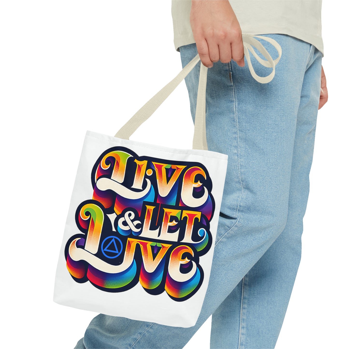 Live and Let Live Tote Bag (AOP)