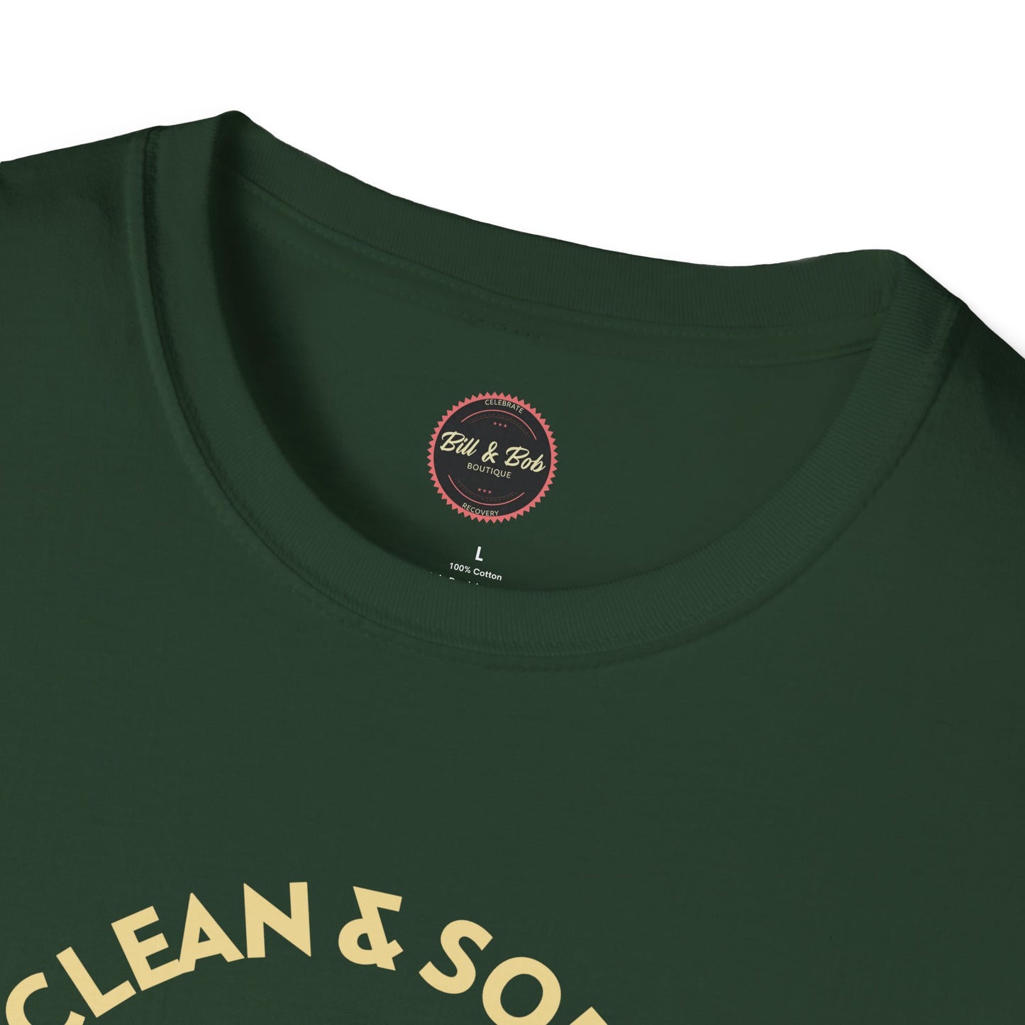 Clean and Sober by the Grace of God Unisex Softstyle T-Shirt