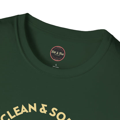 Clean and Sober by the Grace of God Unisex Softstyle T-Shirt