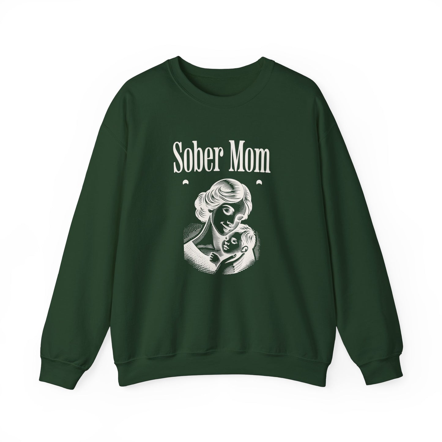 Sober Mom Unisex Heavy Blend™ Crewneck Sweatshirt