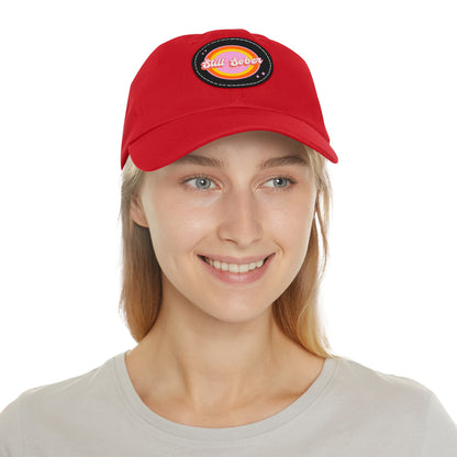 Still Sober Dad Hat with Leather Patch (Round)