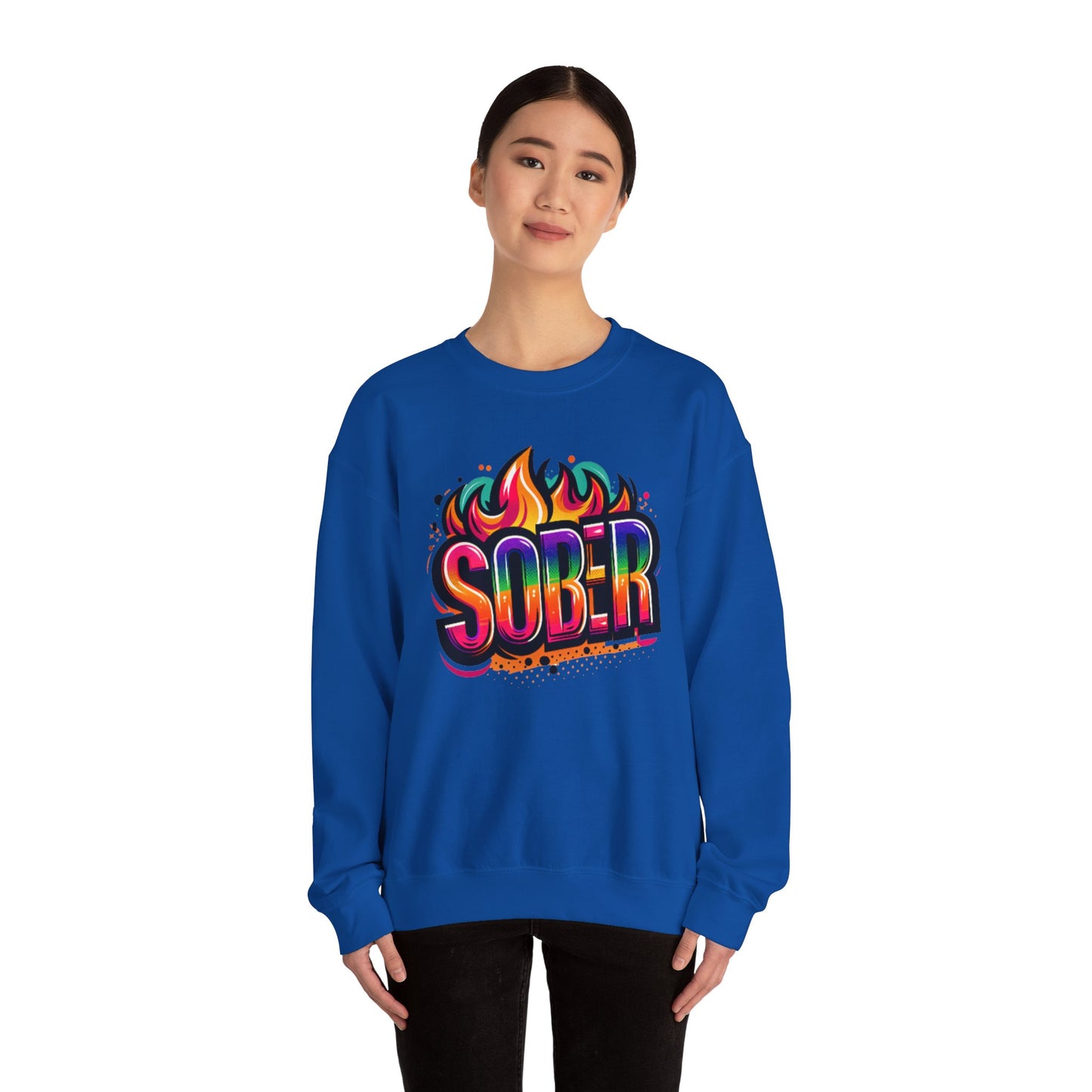 Sober Flames Unisex Heavy Blend™ Crewneck Sweatshirt