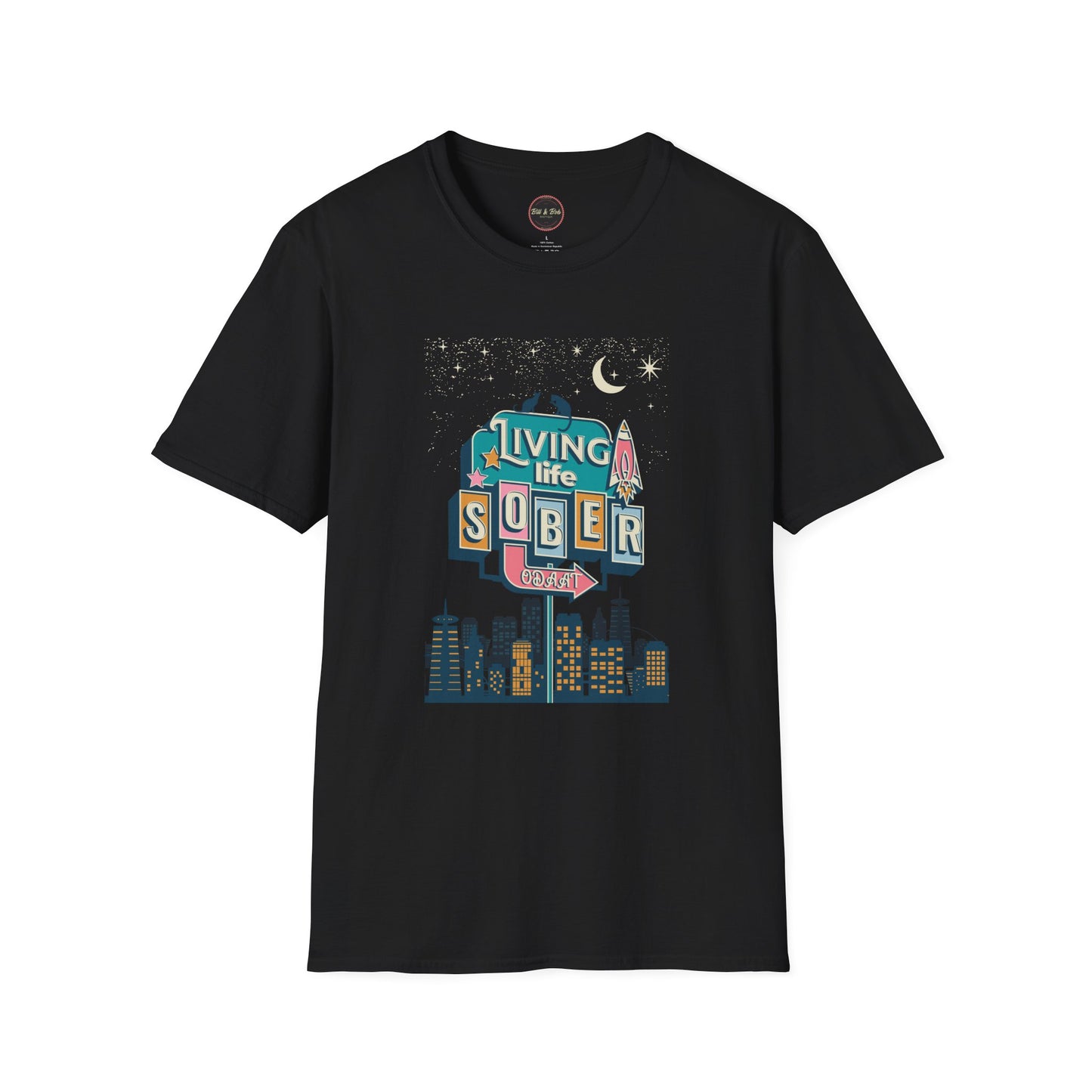 Living Life Sober Unisex Softstyle T-Shirt