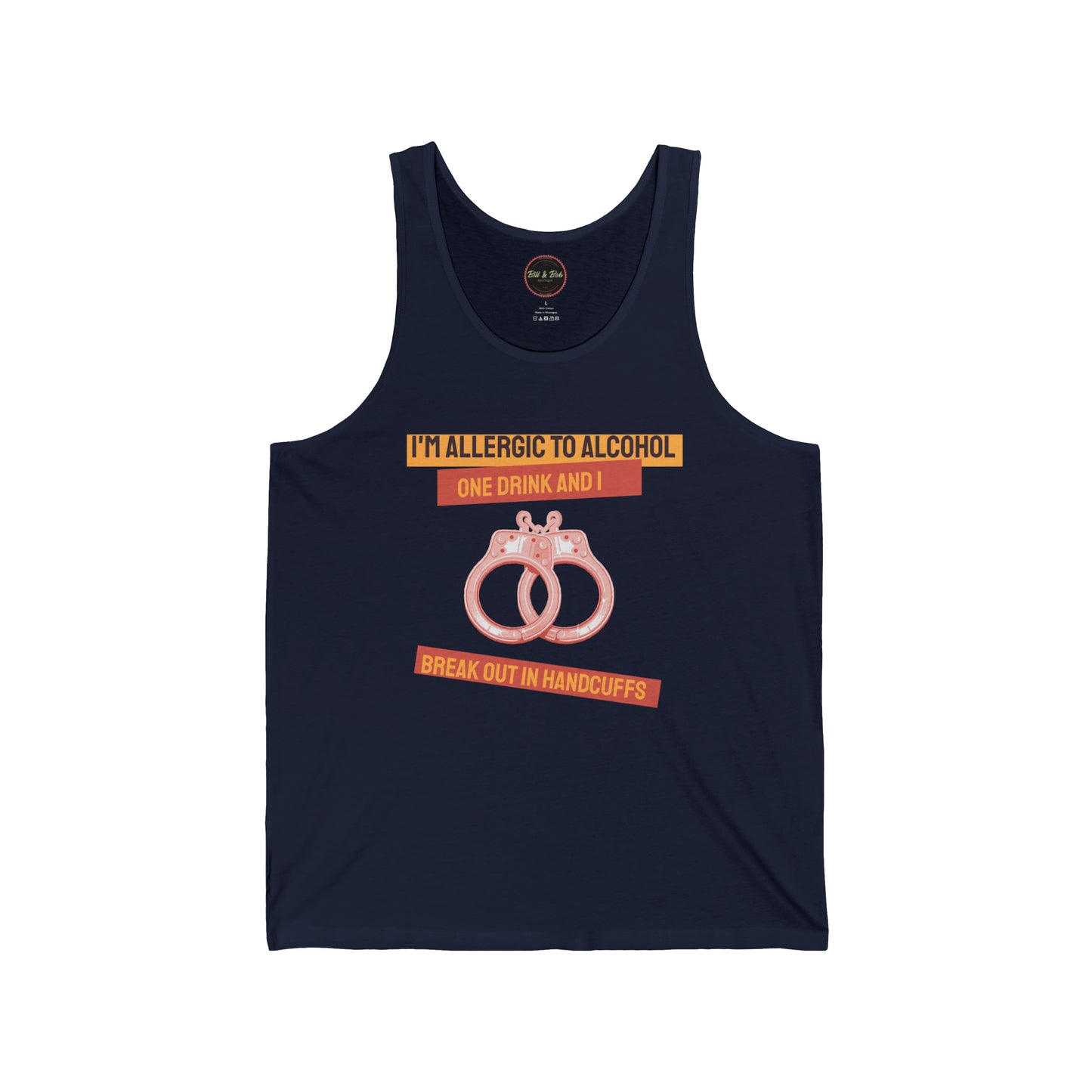 Break Out in Handcuffs Unisex Jersey Tank