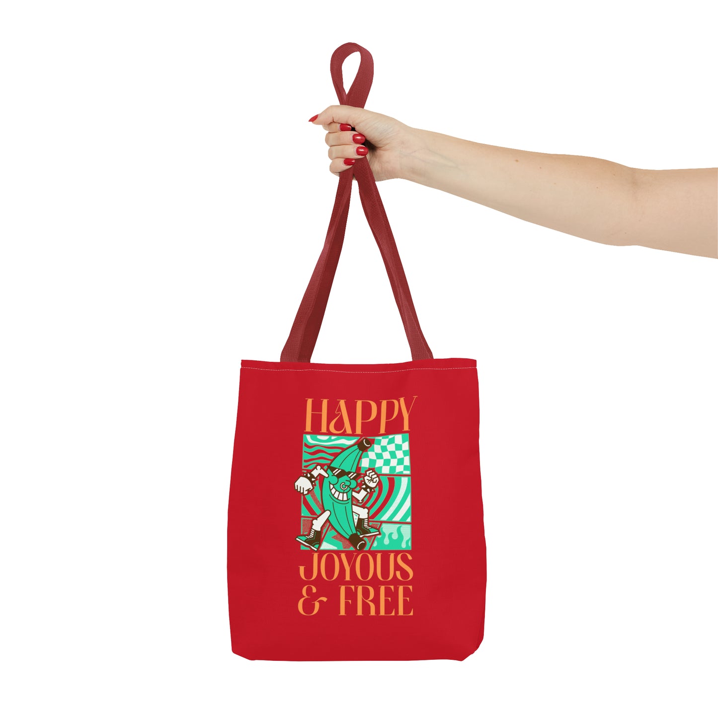 Happy Joyous and Free Tote Bag (AOP)