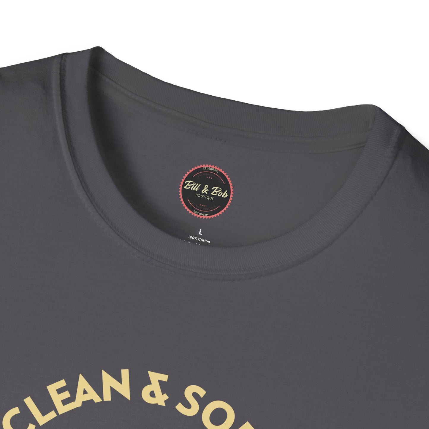 Clean and Sober by the Grace of God Unisex Softstyle T-Shirt