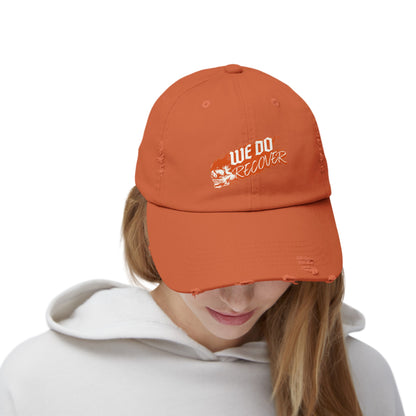 We Do Recover Unisex Distressed Cap