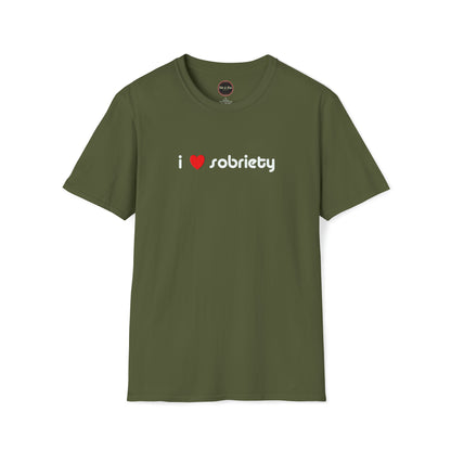 I Heart Sobriety Unisex Softstyle T-Shirt