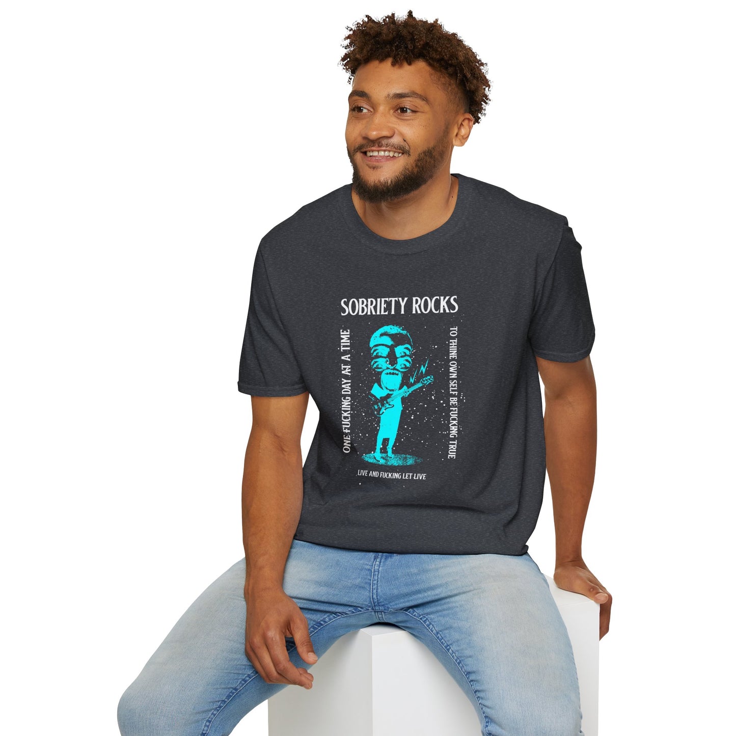 Sobriety Rocks Unisex Softstyle T-Shirt
