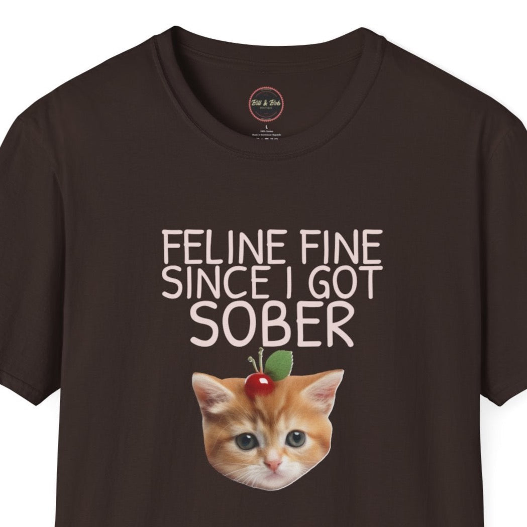Feline Fine Unisex Softstyle T-Shirt