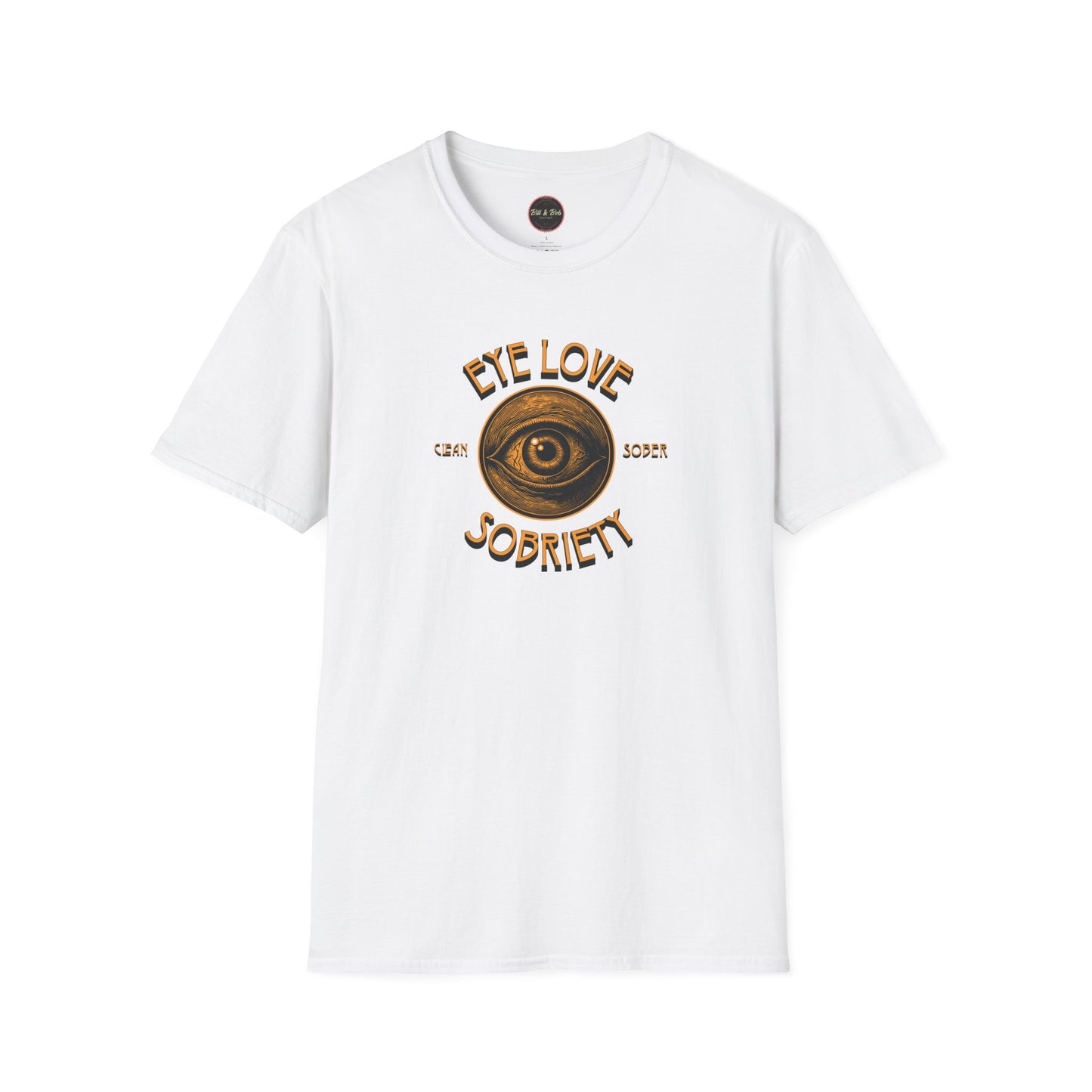 Eye Love Sobriety Unisex Softstyle T-Shirt