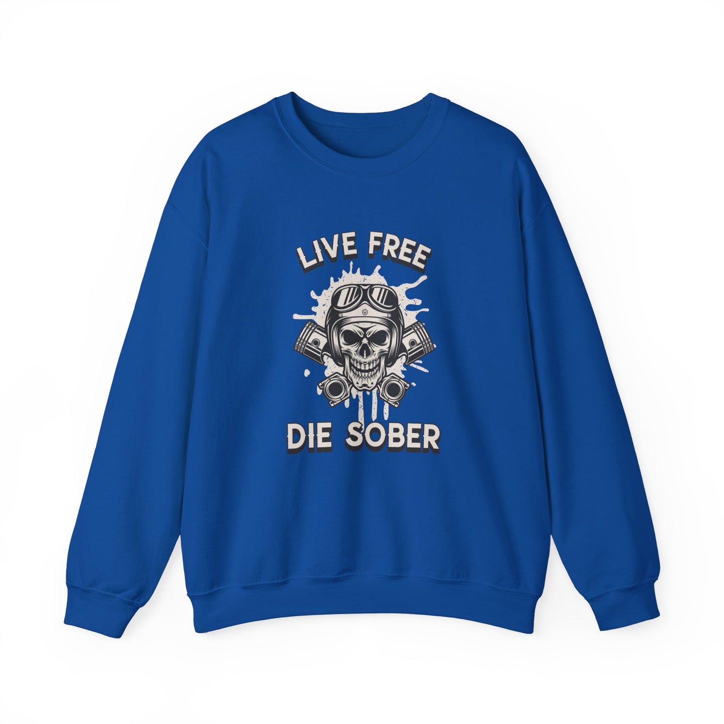 Live Free Die Sober Unisex Heavy Blend™ Crewneck Sweatshirt