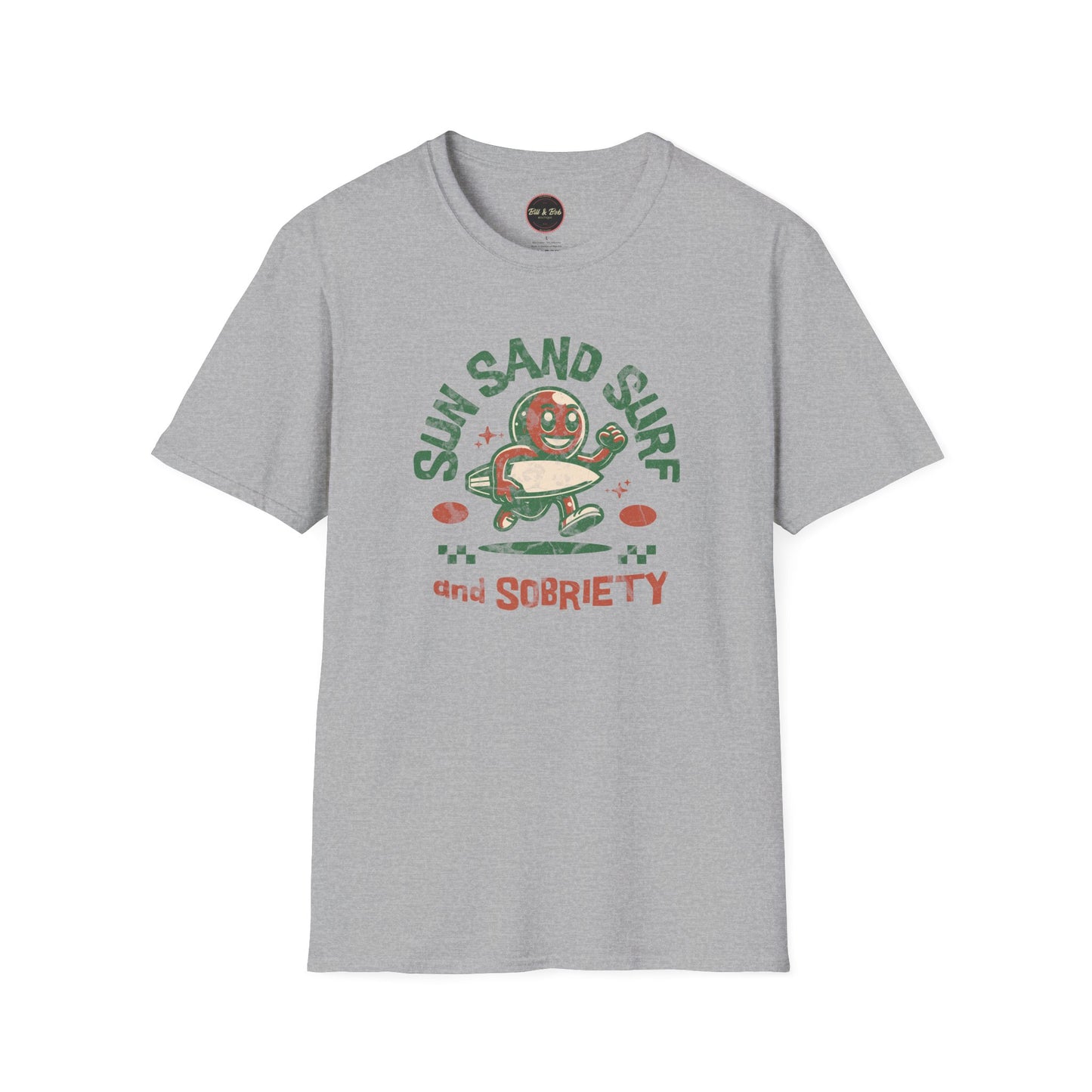 Sun Sand Surf and Sobriety Unisex Softstyle T-Shirt