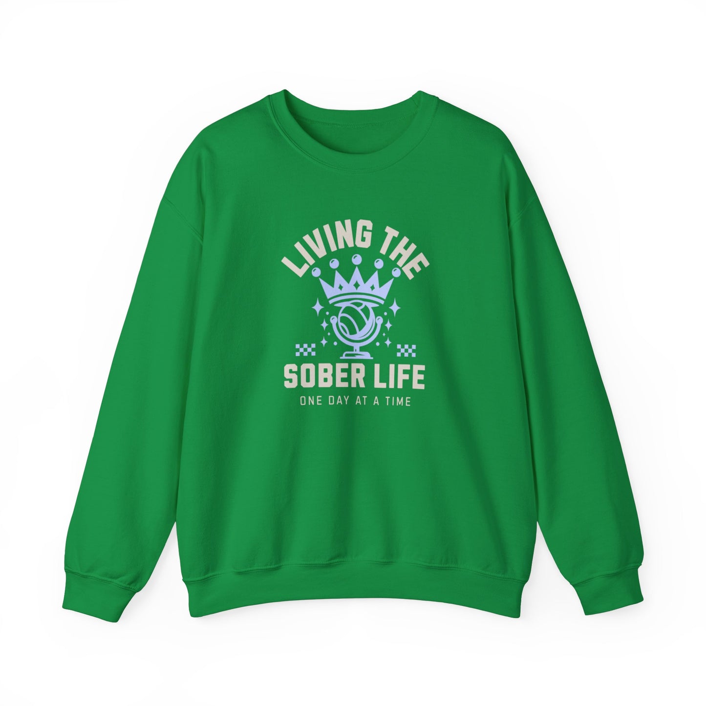 Living the Sober Life Unisex Heavy Blend™ Crewneck Sweatshirt